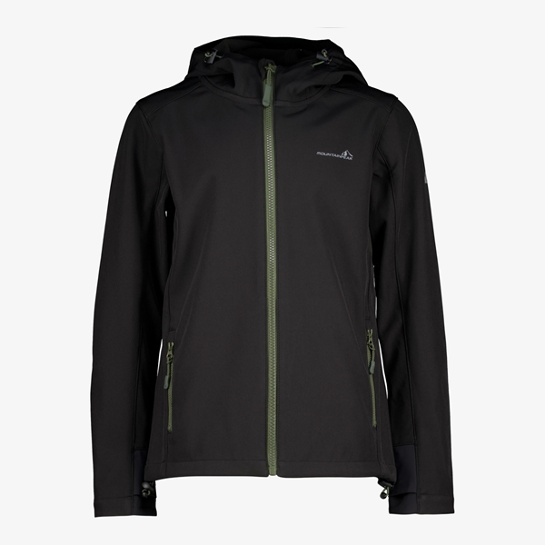 Mountain Peak kinder softshell jas zwart