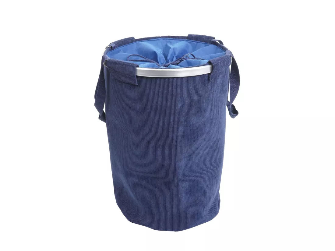 Collecteur de linge MCW-C34, velours bleu