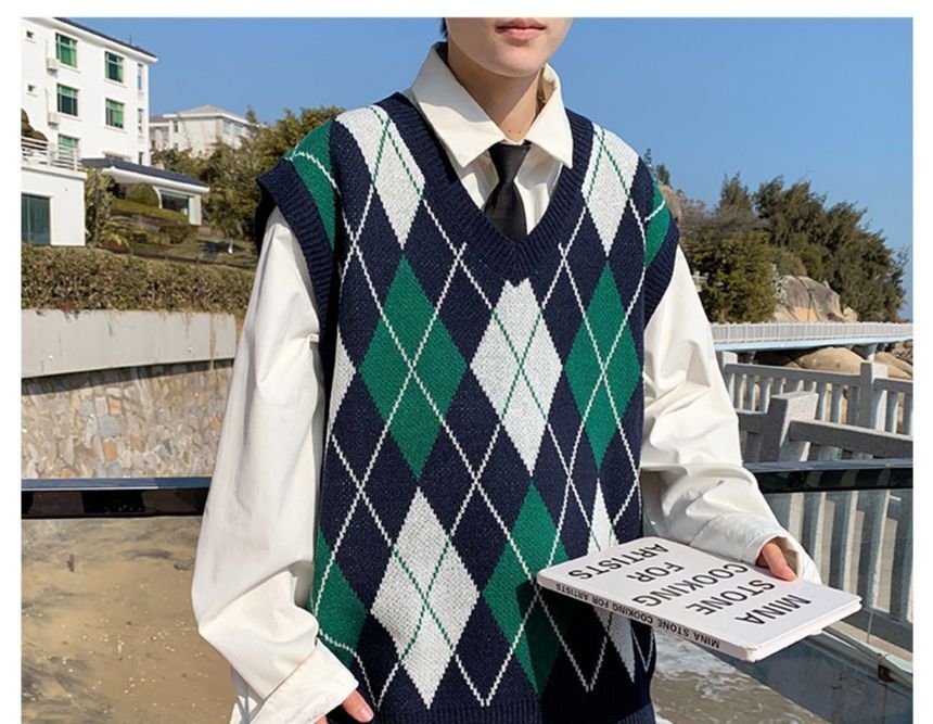 Zentrus - Argyle Sweatervest