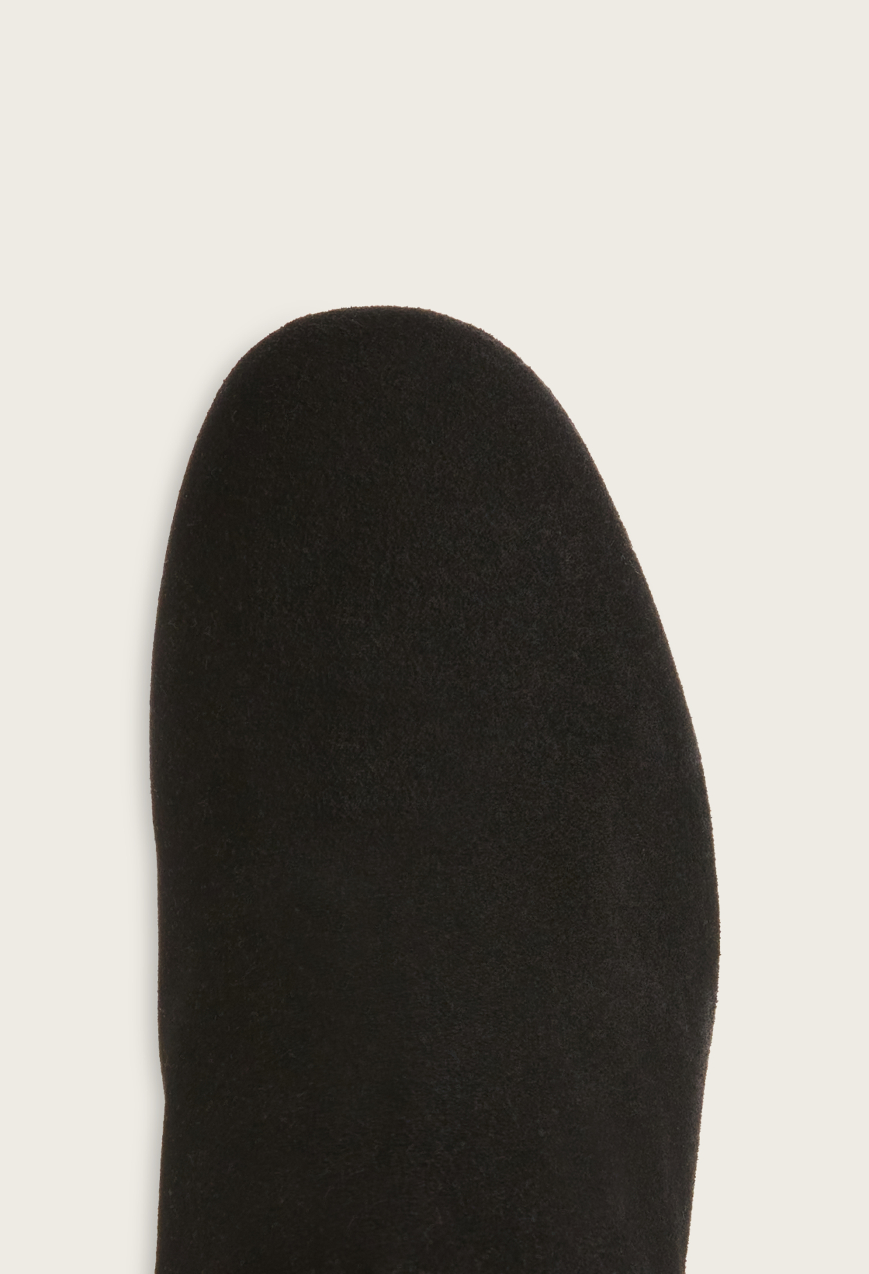 Bottes hautes cuir su&egrave;de noir