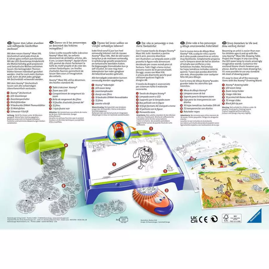 Ravensburger Xoomy Maxi A4 Tisch bunt