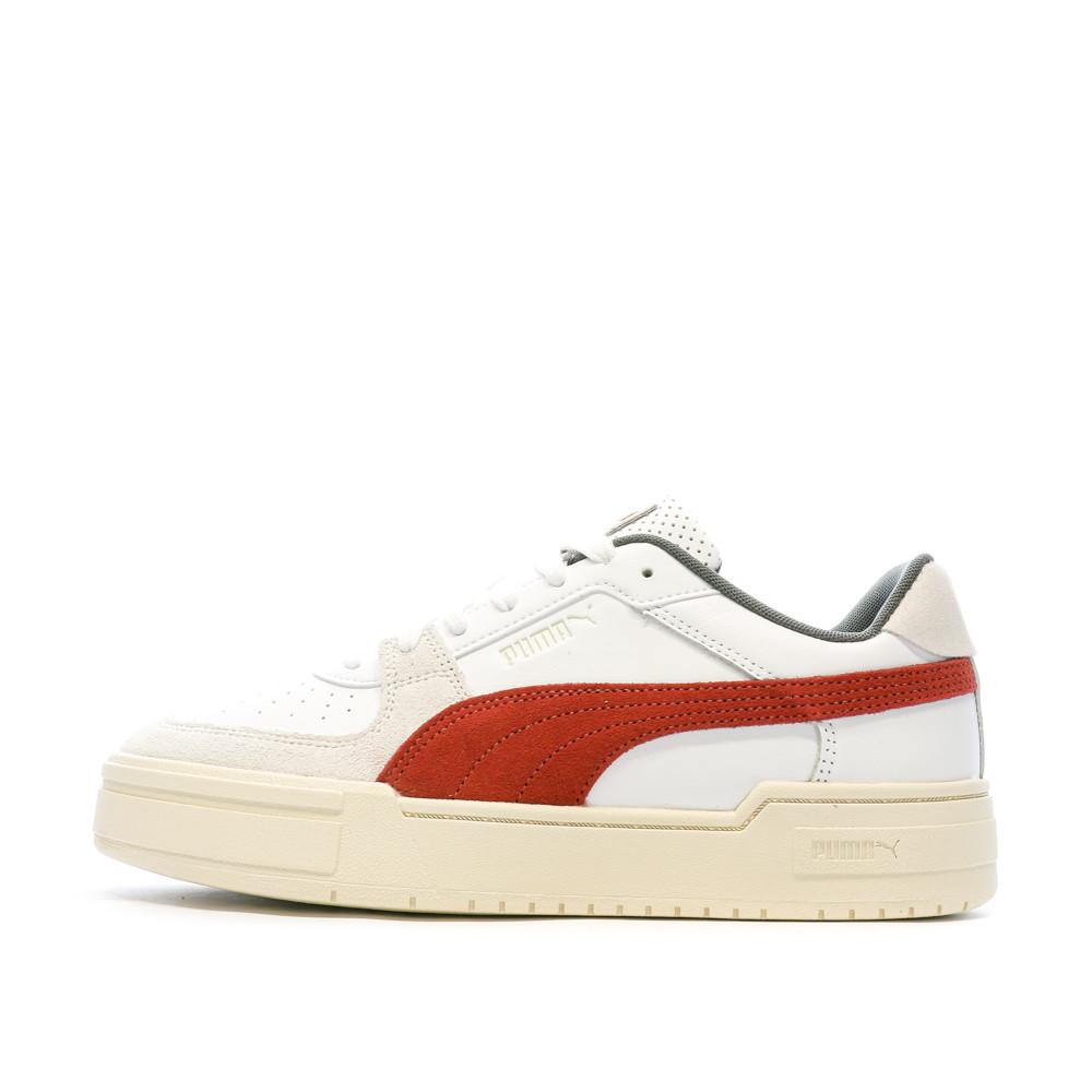 Puma Baskets Blanches/Orange Homme Puma League