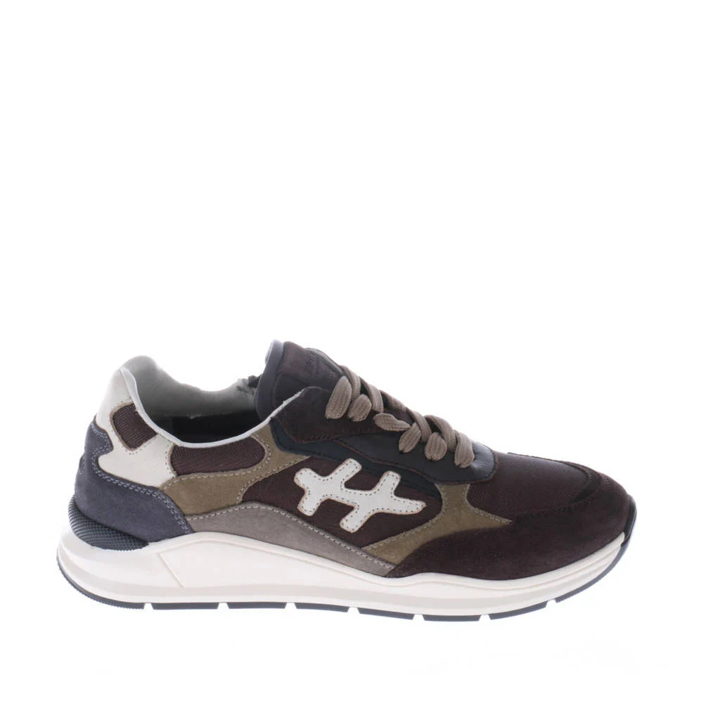 Hip suède sneakers donkerbruin