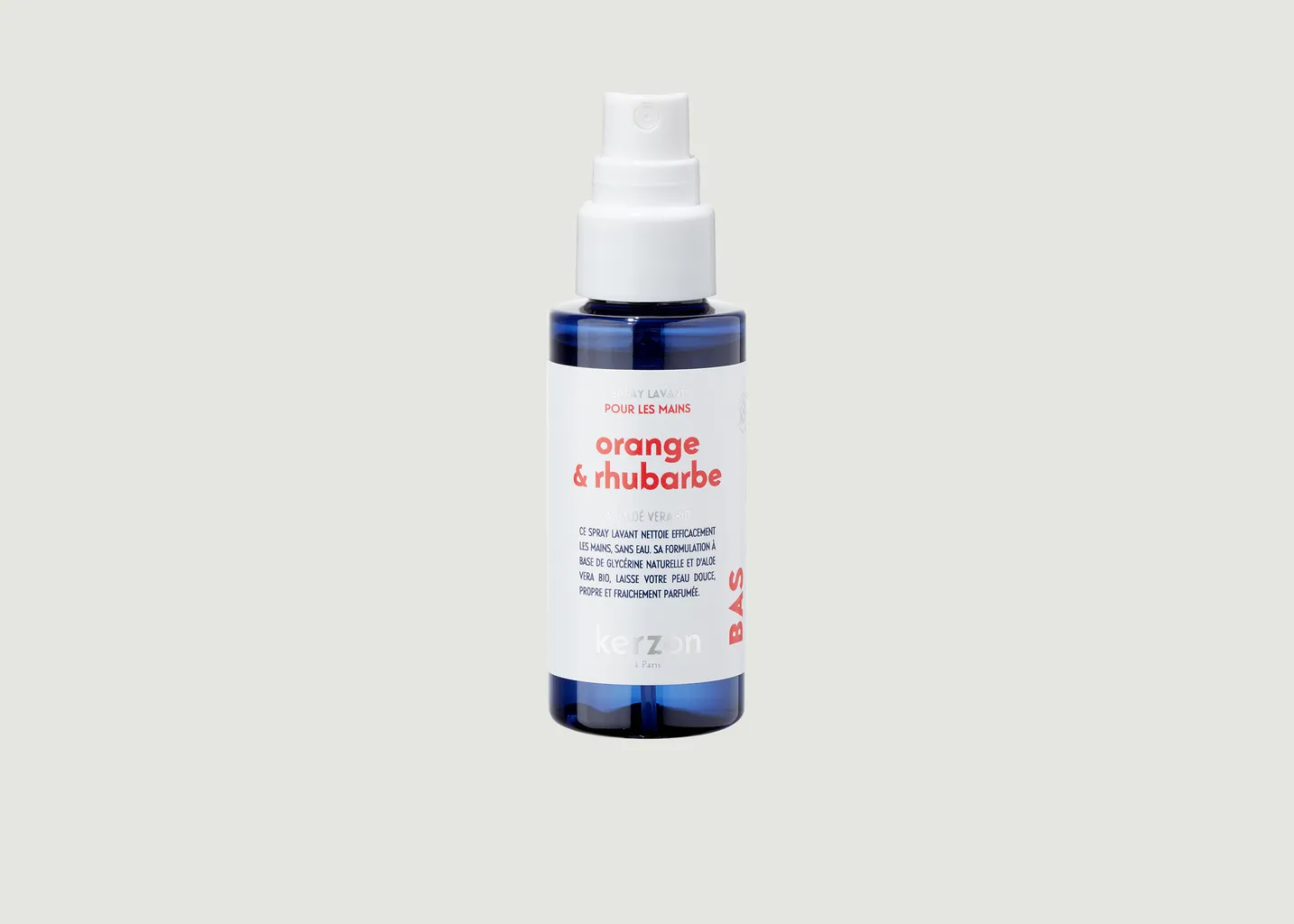 Spray lavant pour mains Orange & Rhubarbe 50ml Kerzon