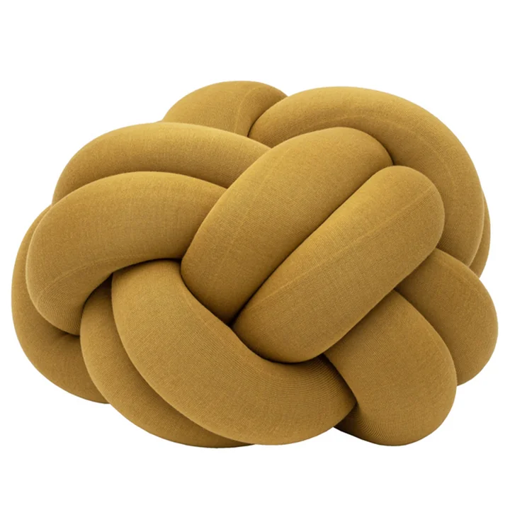 Design House Stockholm - Knot Kissen XL, gelb