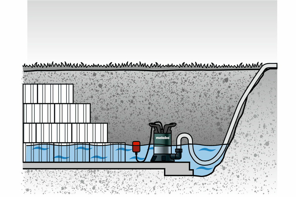 Pompe immergée tp 7500 si - 300w - eau claire - 7500 l/h