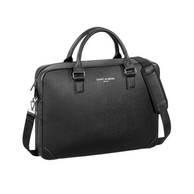 Saint-Martin - Sacoche ordinateur noir Noah - 1 compartiment - 15,6