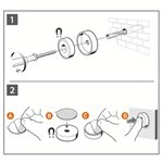 Nobo - Magnetisk Whiteboard 45x45cm - Stål