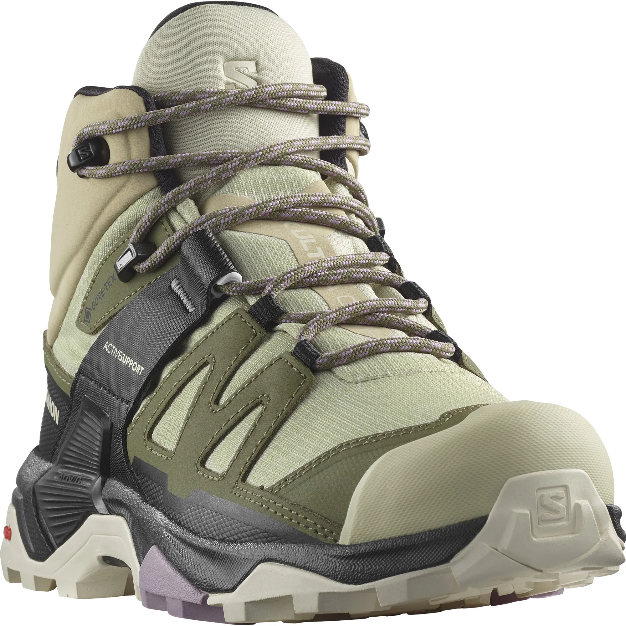 Salomon X Ultra 4 Mid Gore-Tex Alfalfa/Deep Lichen Green/Almond Milk