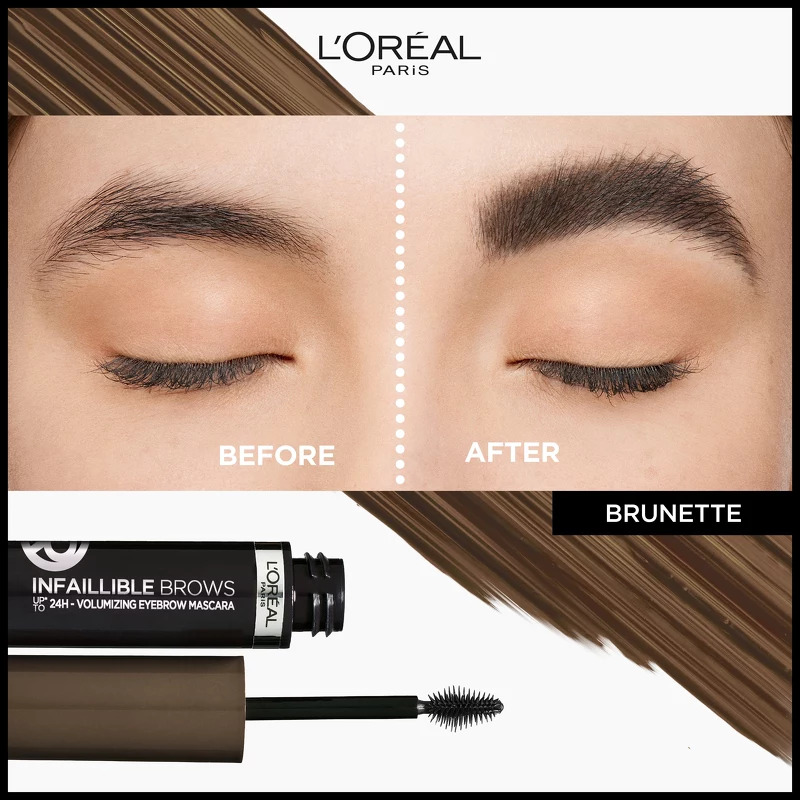 L'Oréal Paris Cosmetics Infaillible Brows 24H Volumizing Eyebrow Mascara 4,4 ml - 3.0 Brunette