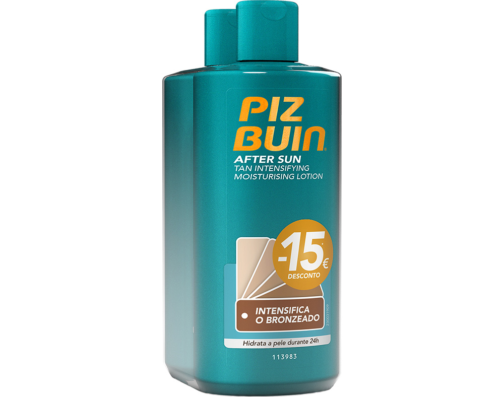 PACK PIZ BUIN AFTERSUN BRONZEADOR 2X200ML -15