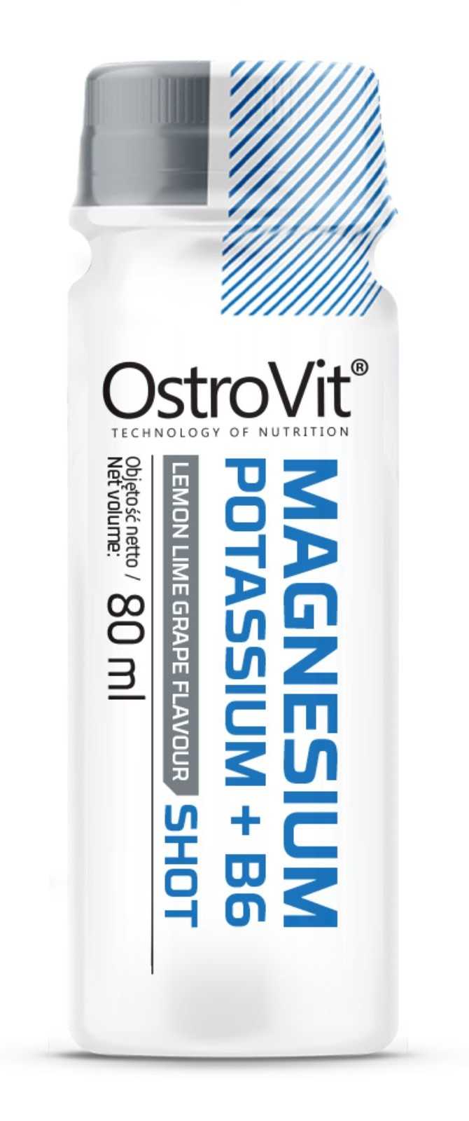 OstroVit Magnésio Potássio + B6 SHOT 80 ml