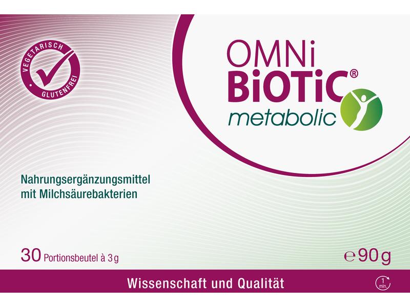 OMNI-Biotic Omni-Biotic Metabolic Pulver 30 Stück Nahrungsergänzung mit Milchsäurebakterien für eine gesunde Darmflora