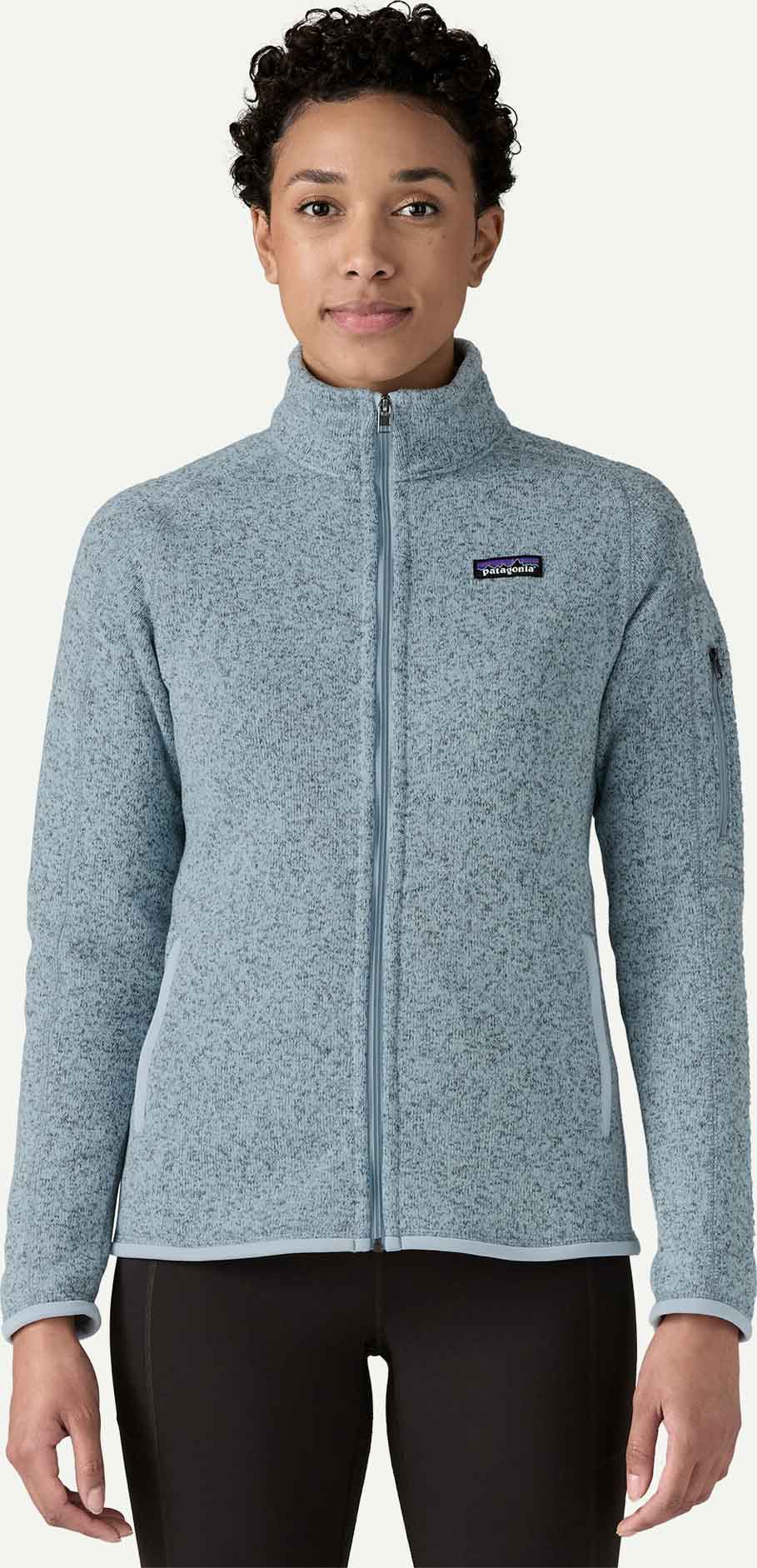 Better Sweater Jacket Dame Fleck Blue
