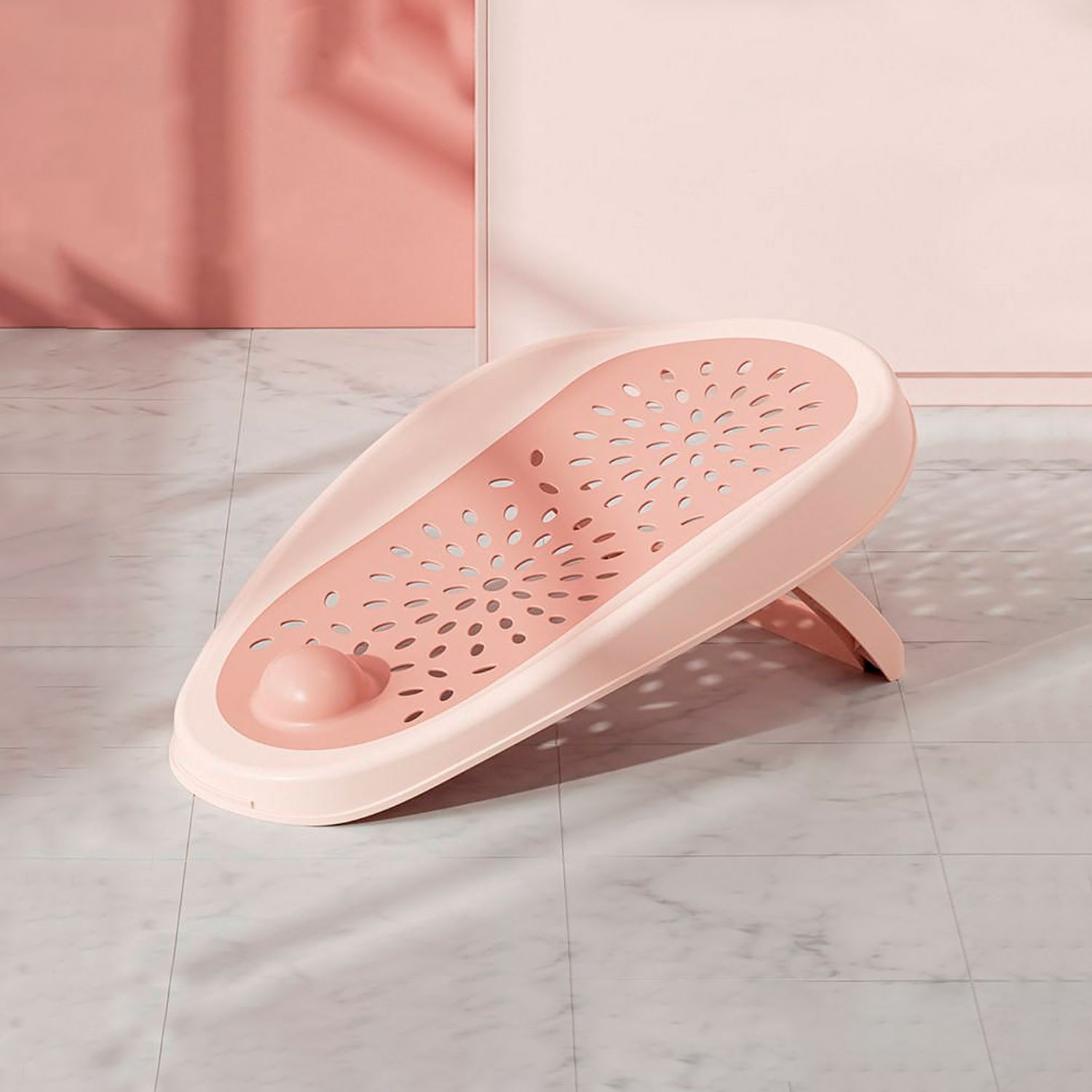 Chipolino Babybadewannen-Sitz Fancy Wanneneinlage Soft-Touch-Material rutschfest rosa