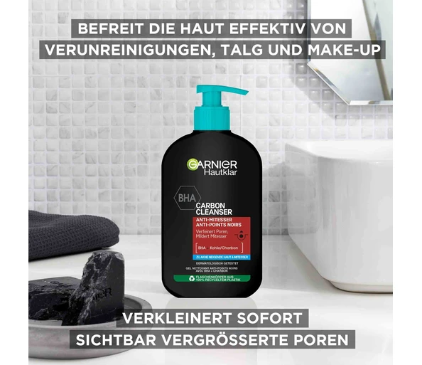 Garnier Hautklar Gel Nettoyant Charbon