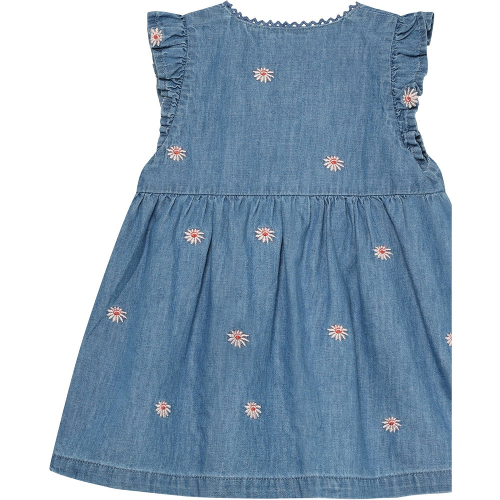 Køb Minymo Faded Denim Kjole Ss Emb. Chambray