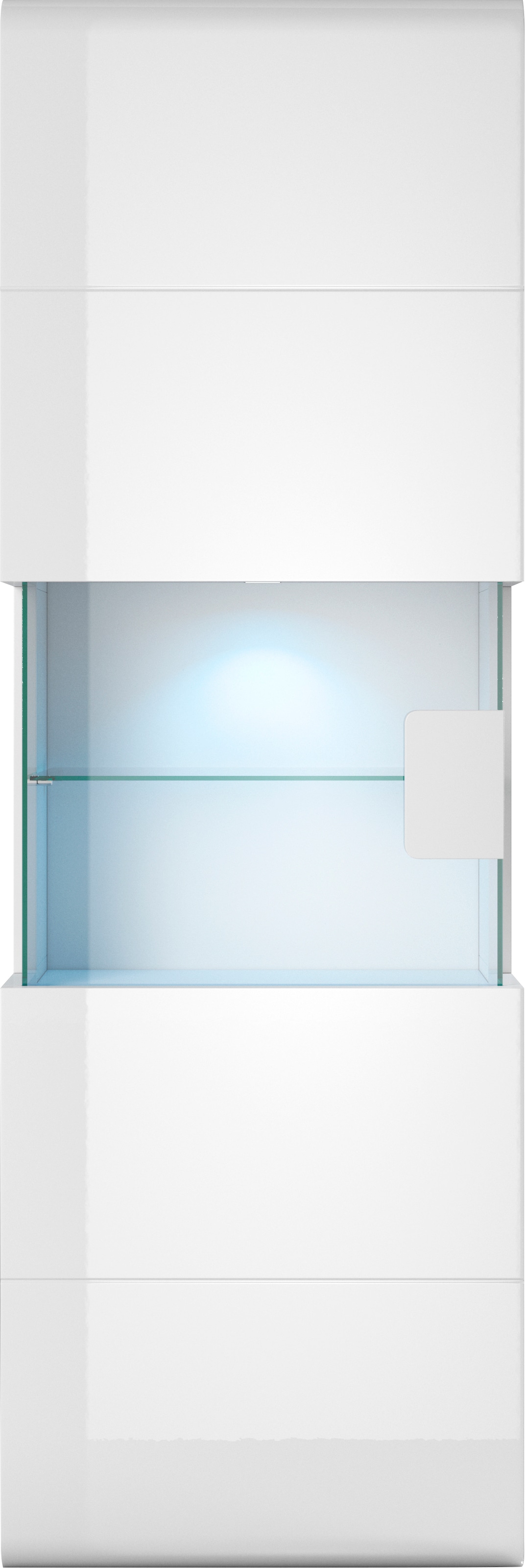 INOSIGN Hängevitrine »Toledo,Höhe 159 cm trendige Glasvitrine mit dekorative MDF-Front« Vitrine mit Glasfront, ohne Beleuchtung, viel Stauraum, hochglanz