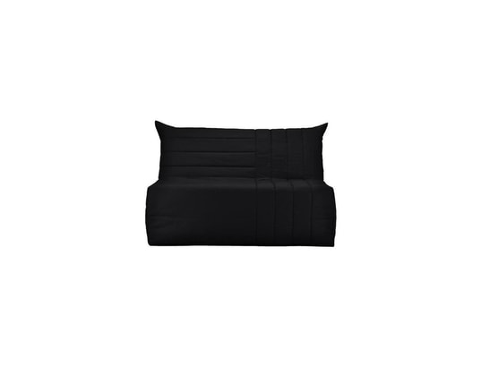 BULTEX - Banquette bz becci 3 places - l 142 x p 101 cm - tissu noir