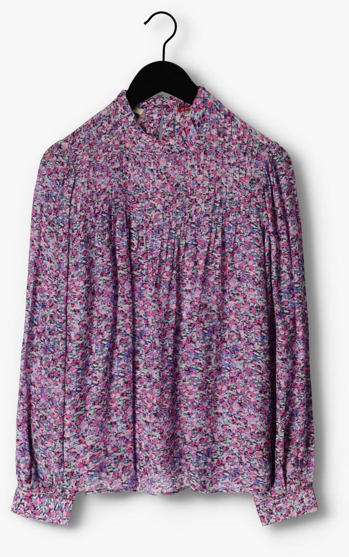 SCOTCH & SODA paarse scotch & soda blouse pintuck blouse with ruffle collar