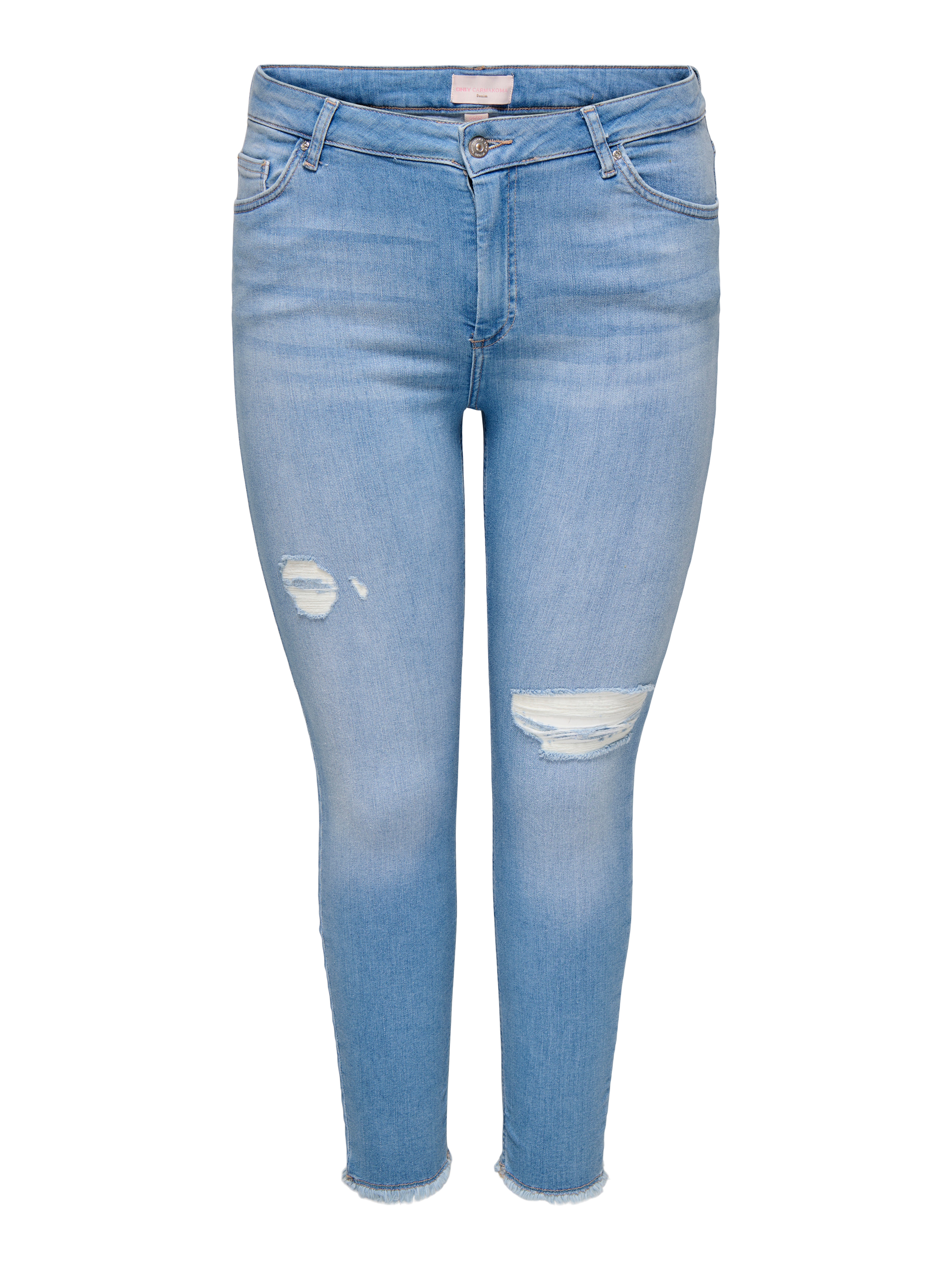 CARWILLY Mittlere Taille Skinny Fit Jeans Light Blue Denim