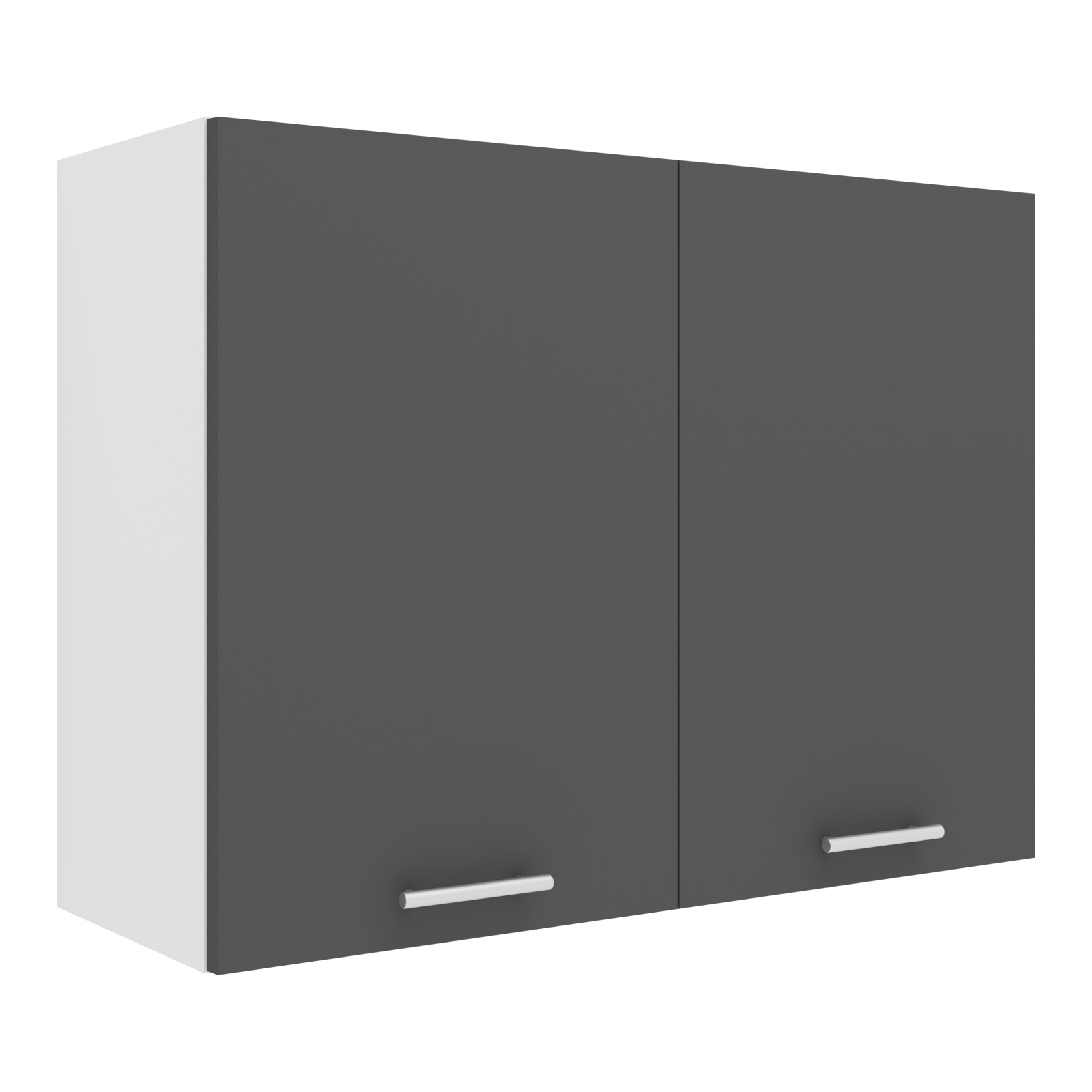 Hängeschrank ESILO - weiß - anthrazit - 60 cm