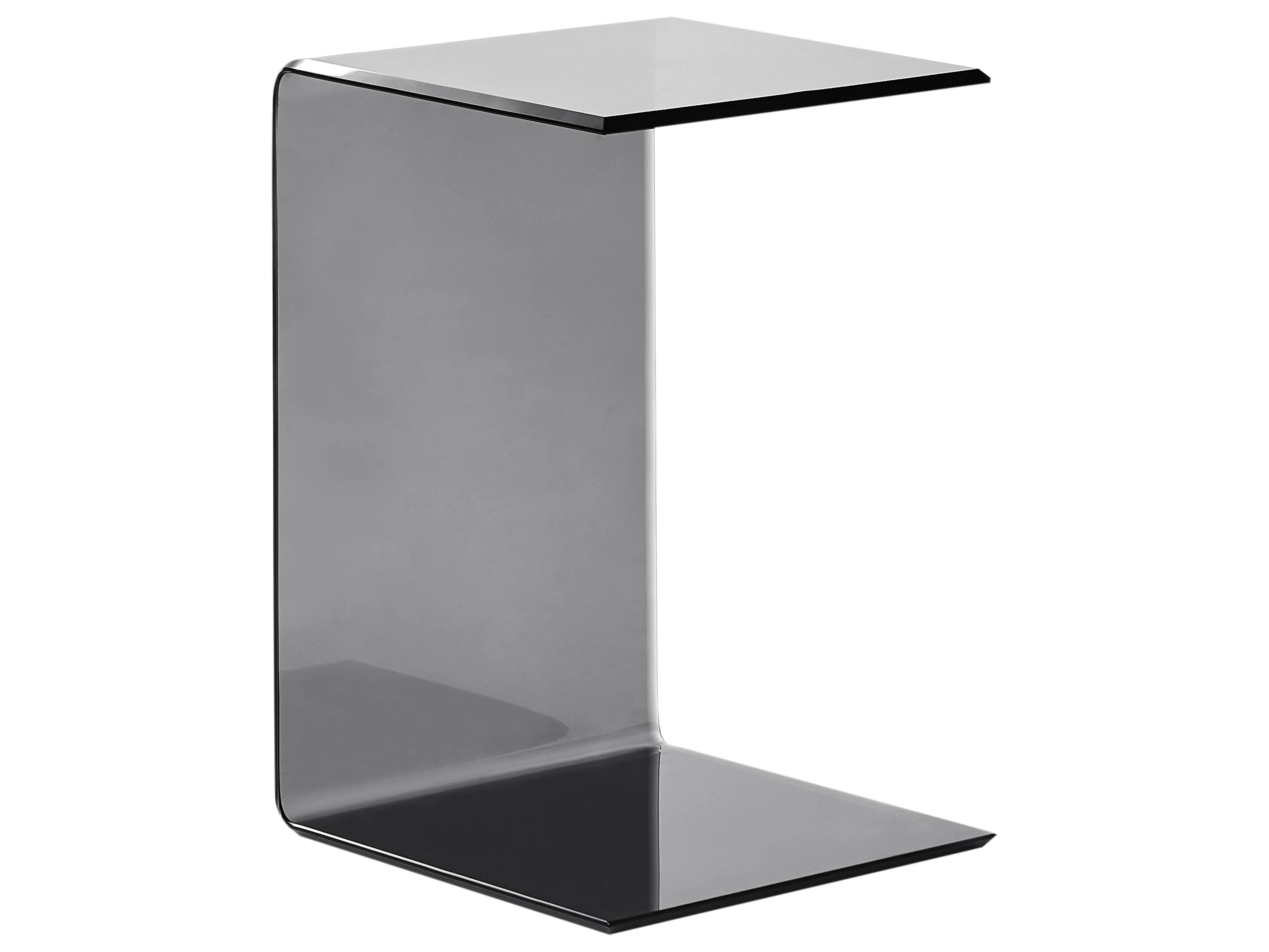 Bijzettafel LOURDES Veiligheidsglas Zwart