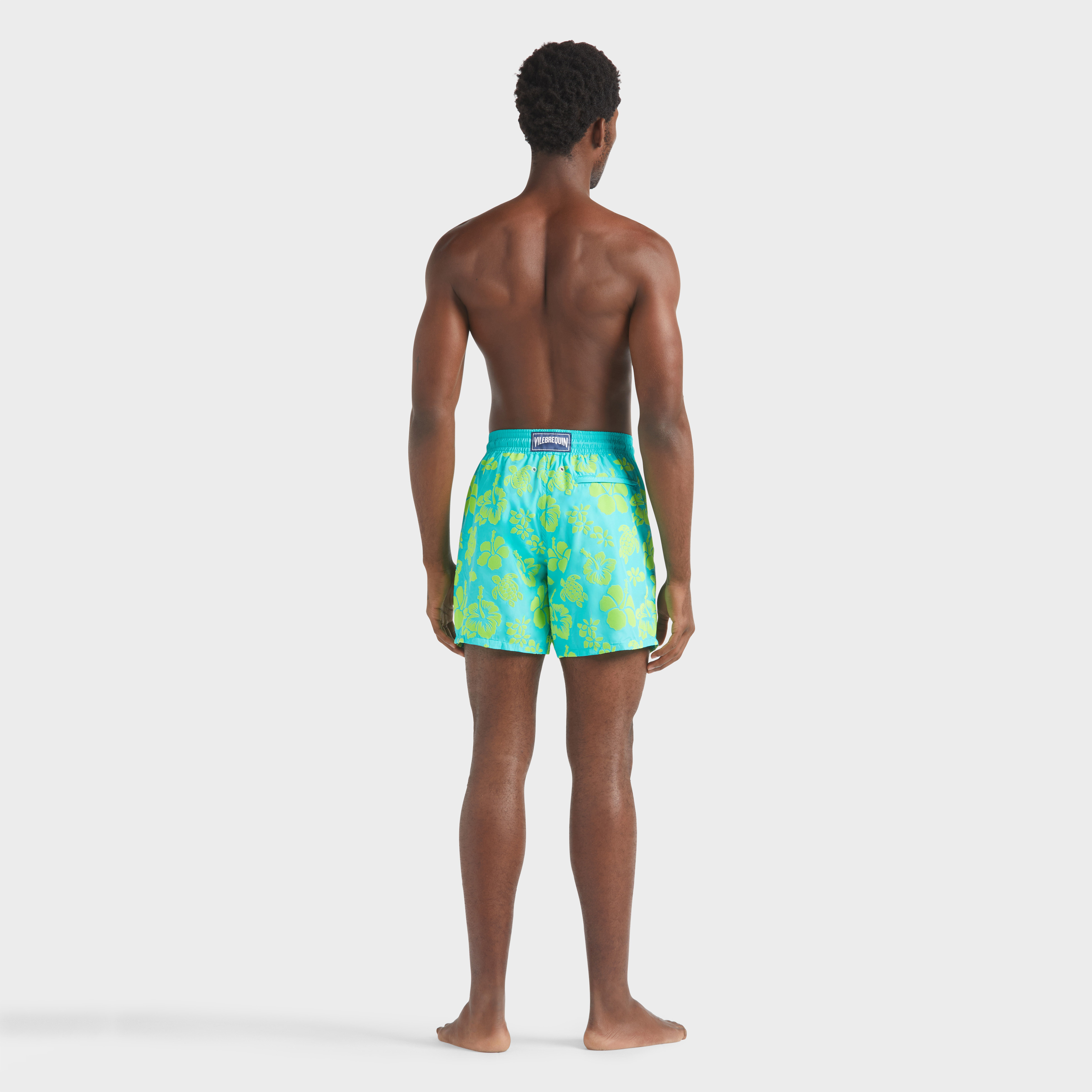 Maillot de bain ultra-léger et pliable homme Tropical Turtle Floqué