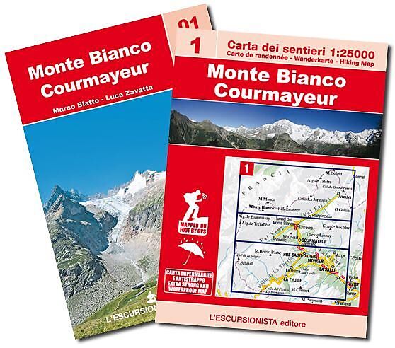 ESCURSIONISTA - 1 MONTE BIANCO 1 25 000