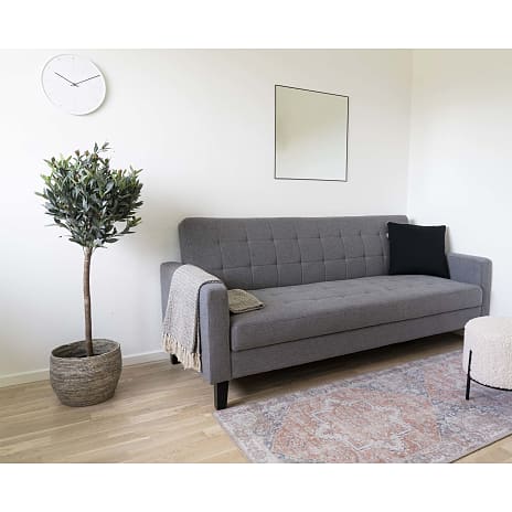Milton sovesofa med opbevaring - mørkegrå