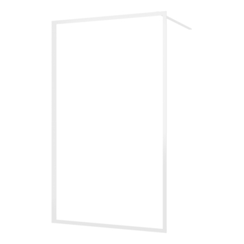 Sealskin Contour Inloopdouche type A3 138x200 cm, 6 mm helder veiligheidsglas met antikalklaag Mat wit