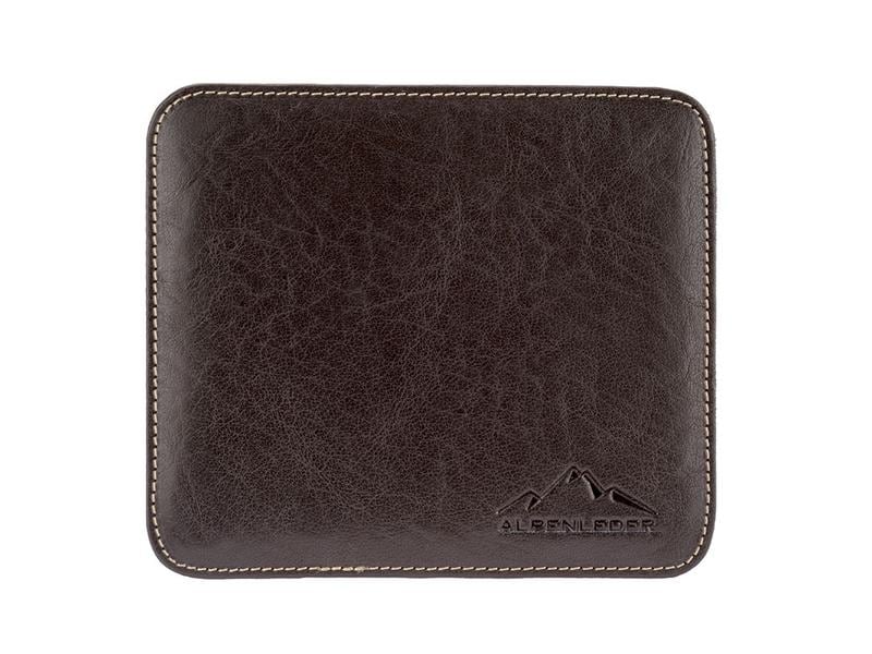 Alpenleder Mausmatte Bregenz Ebenholz Mauspad aus Leder