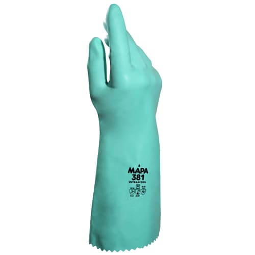 Gant de protection chimique nitrile Ultranitril 381 Mapa Professional 36 cm
