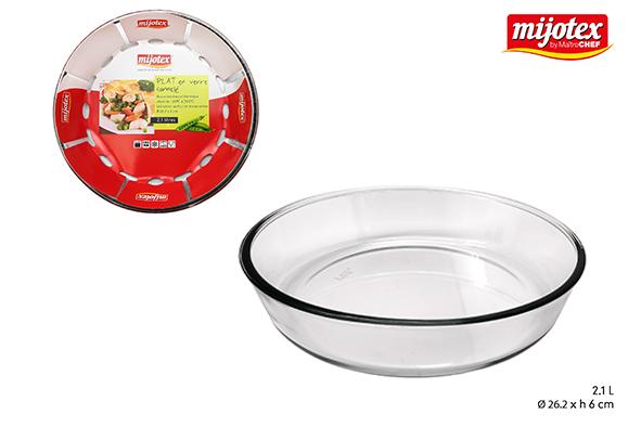 PLAT ROND VERRE 2.1L