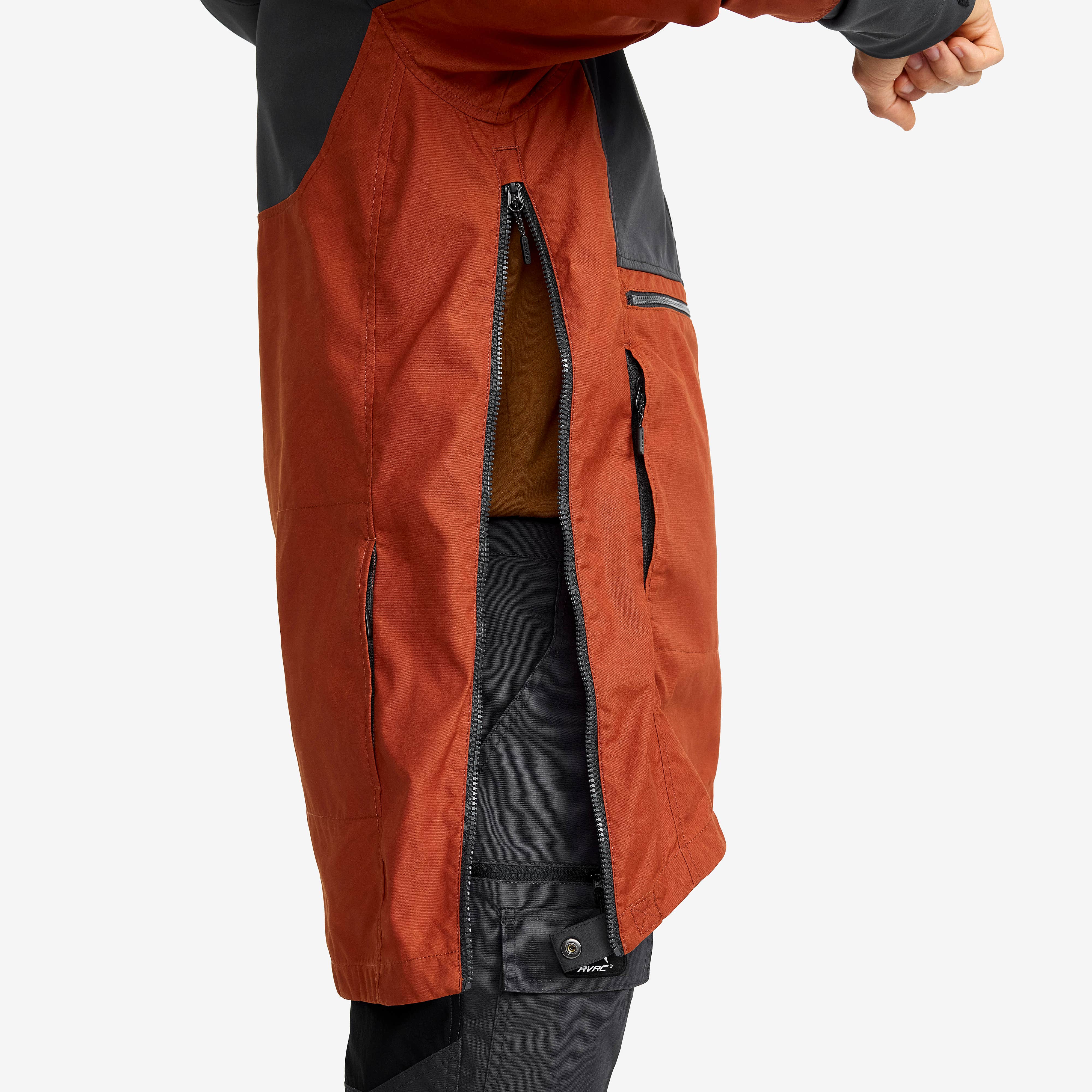 Outdoor Anorak Herre Rusty Orange