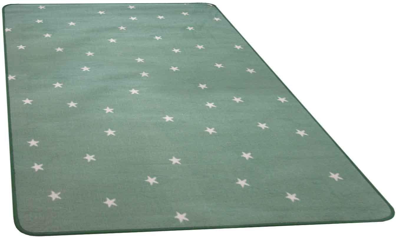 Primaflor-Ideen in Textil Kinderteppich »STELLA, Made in Belgium« rechteckig 5 mm Höhe Motiv Sterne, Kinderzimmer