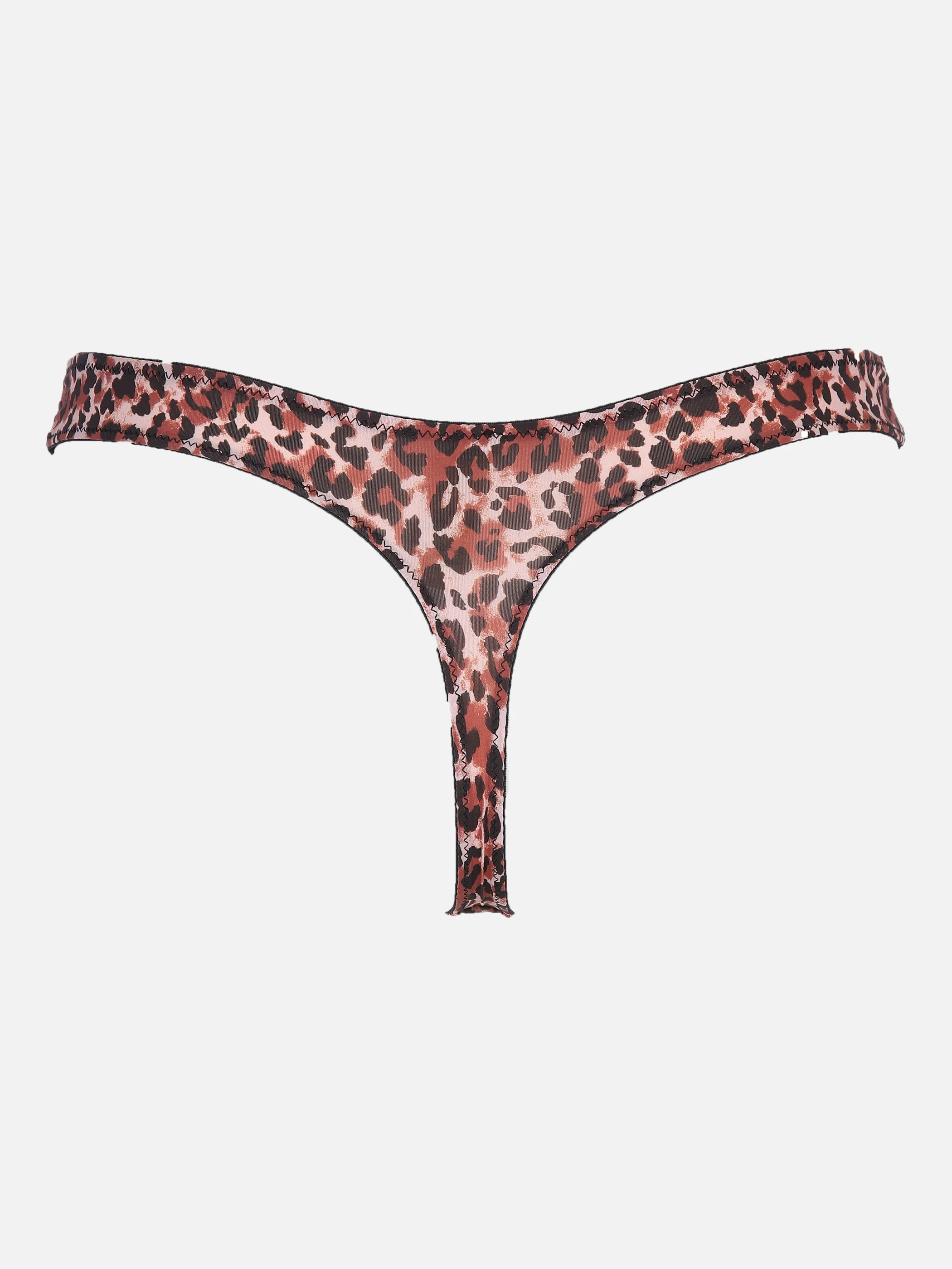 Damen Stringtanga mit Leo Muster