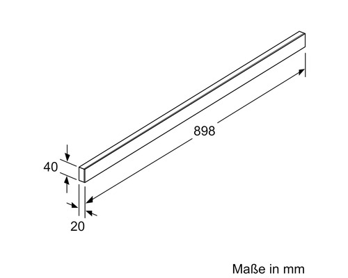 Bosch zwarte handgreeplijst DSZ4986