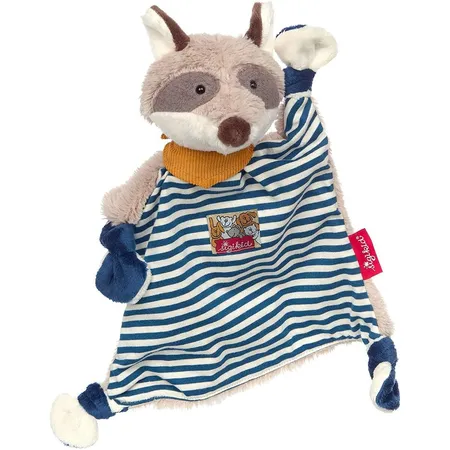 Sigikid Schnuffeltuch Waschbär blau