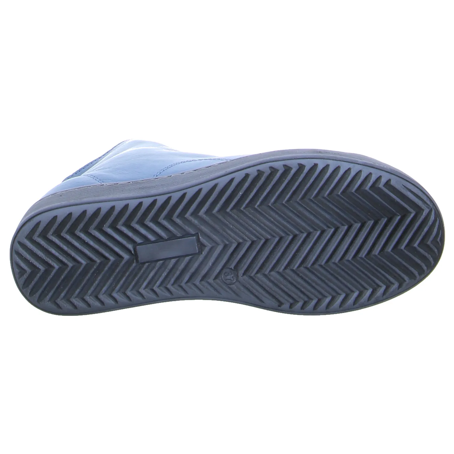 ANDREA CONTI Mid Cut Sneaker Jeansblau Leder  mit Wechselfussbett