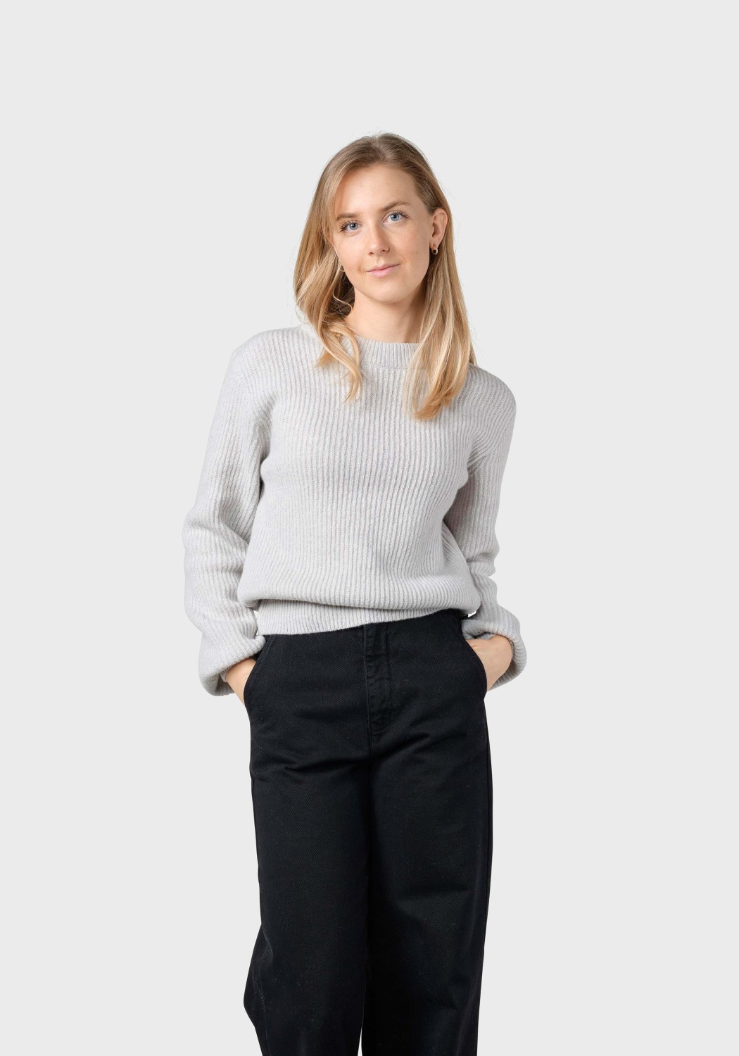 Klitmøller Collective Strickpullover Gerda Pastel Grey