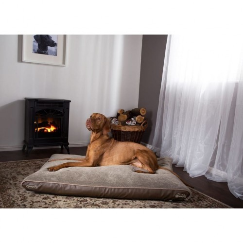 Cama ortopédica para cães, marrom