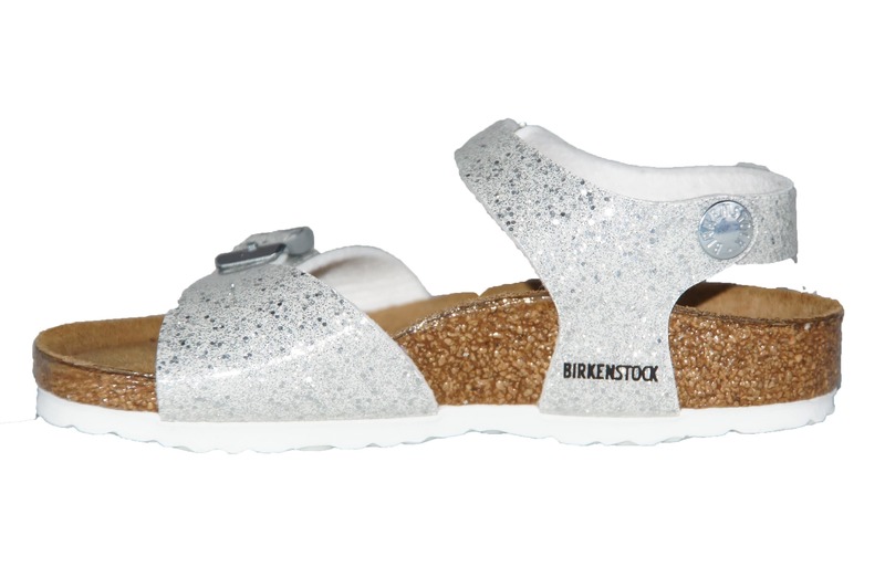 Birkenstock Rio Plain Smal Cosmic Sparkle White