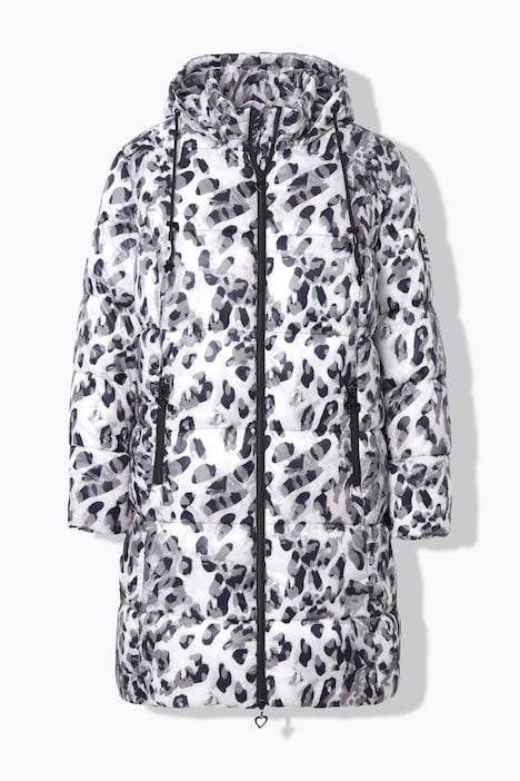 Steppjacke, Straight Fit, Leomuster