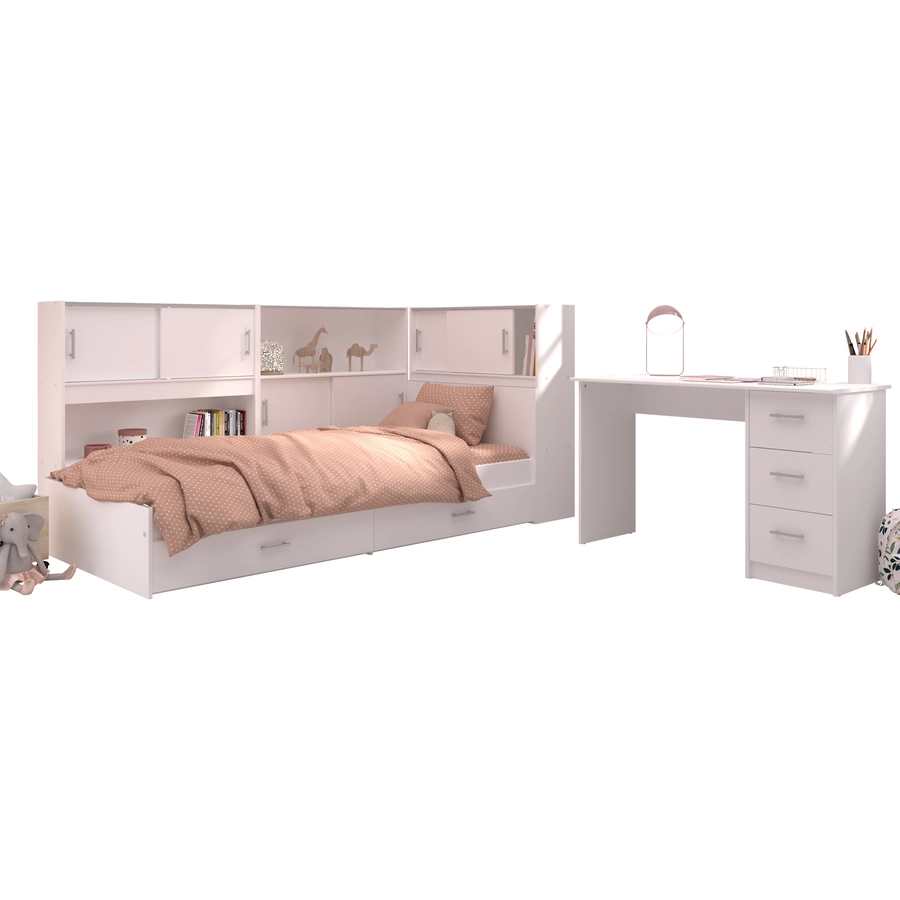 Parisot Kinderzimmer 3-tlg Snoop 2 Weiß Weiß