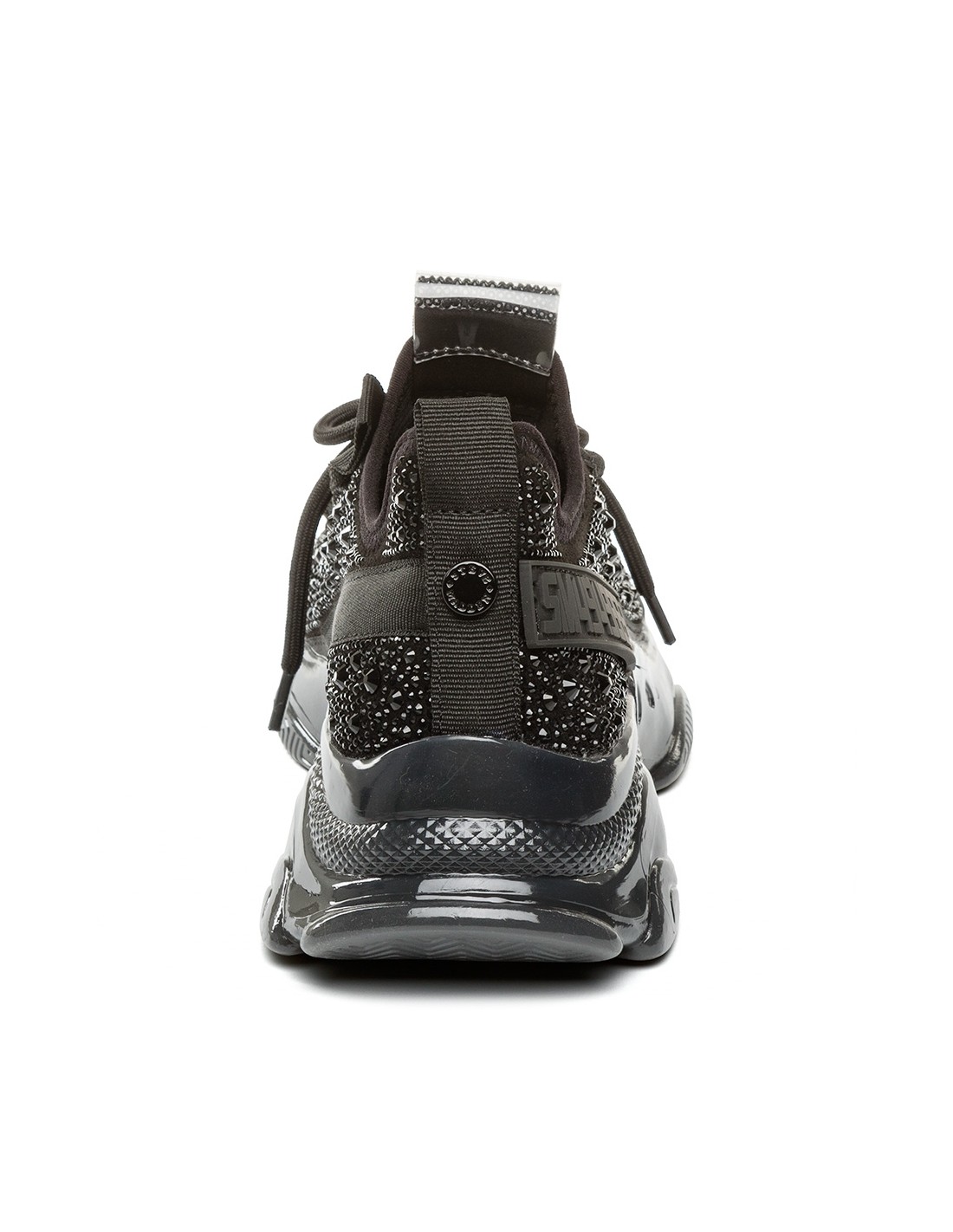 steve madden baskets de ville femme maxima-r sneaker noir