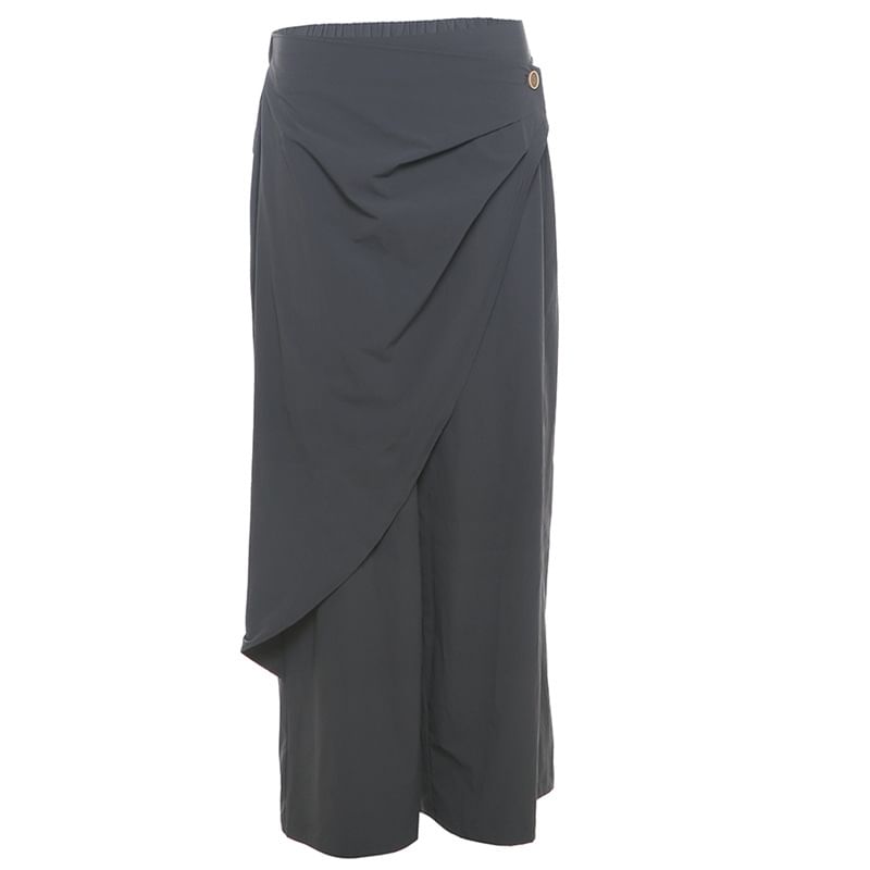 Sosana - Laag uitgesneden, losse, wijde pantalon