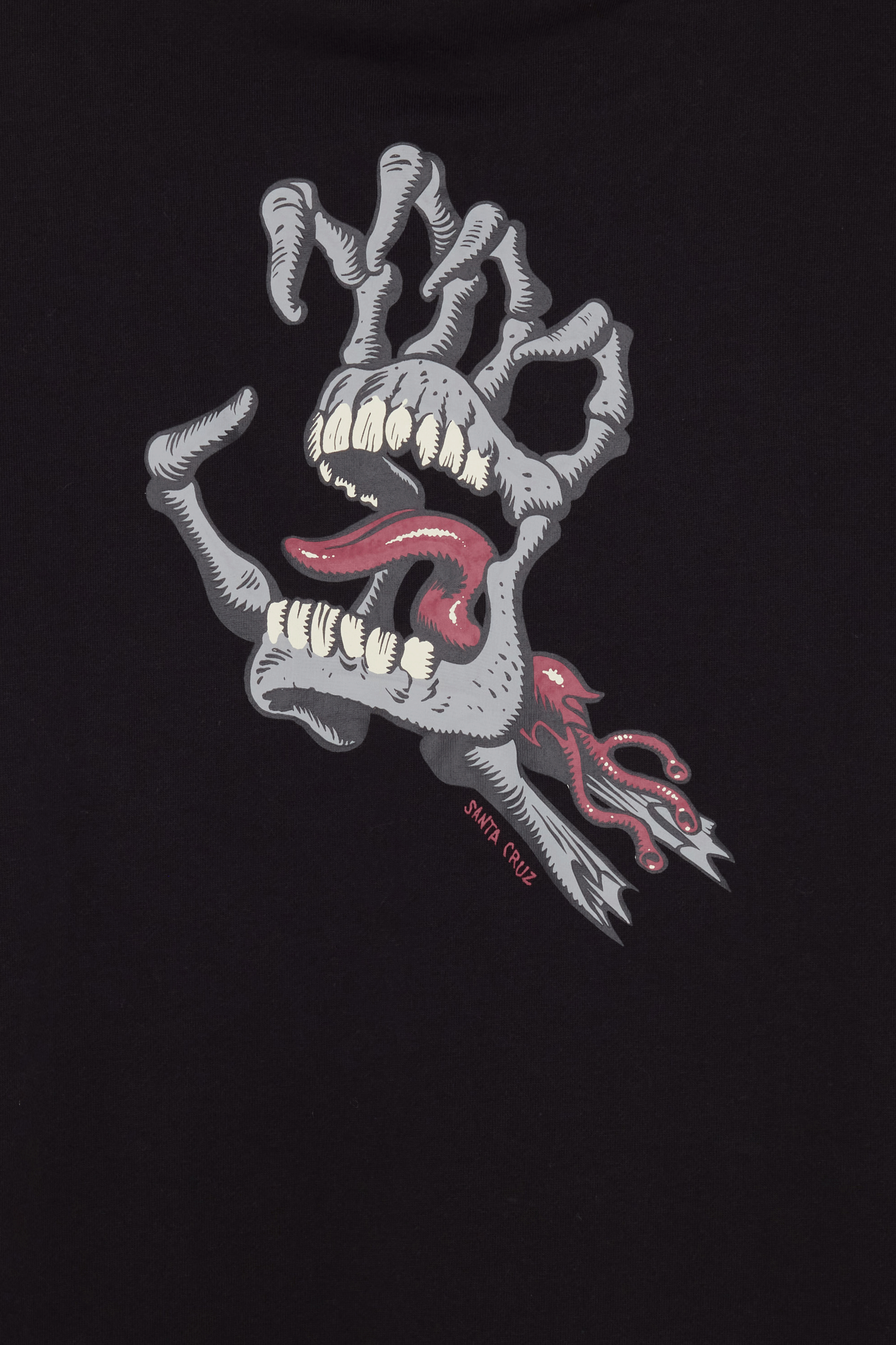 SANTA CRUZ Hoodie Bone Hand Cruz Hood Noir