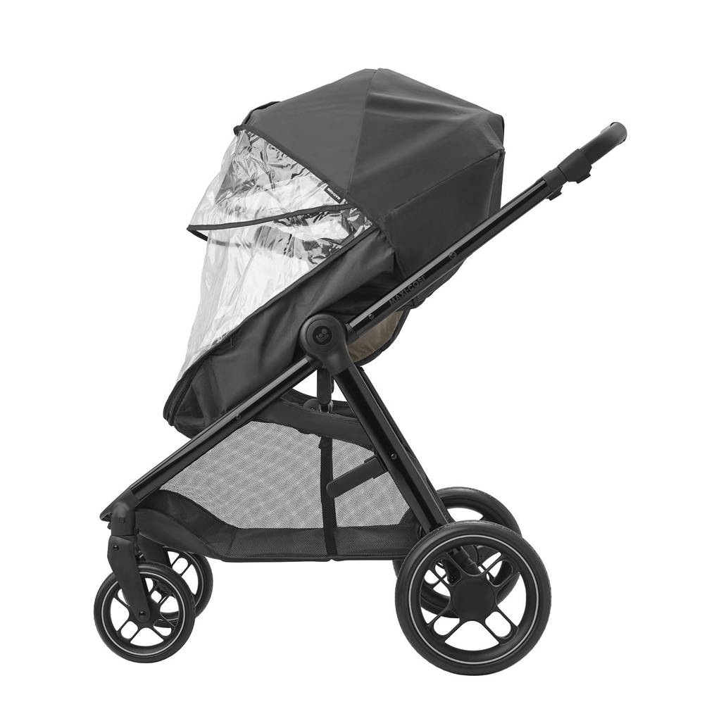 MC Zelia 3 Luxe Twillic Truffle Fr (Black glossy frame & Black Leather)