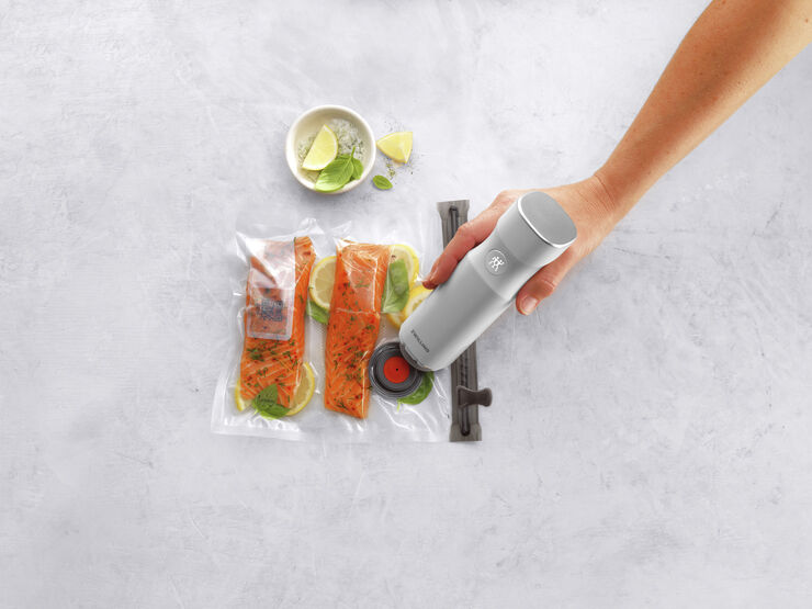 Zwilling Fresh & Save Vakuum posesæt 10 stk. Str S Transparent & rød